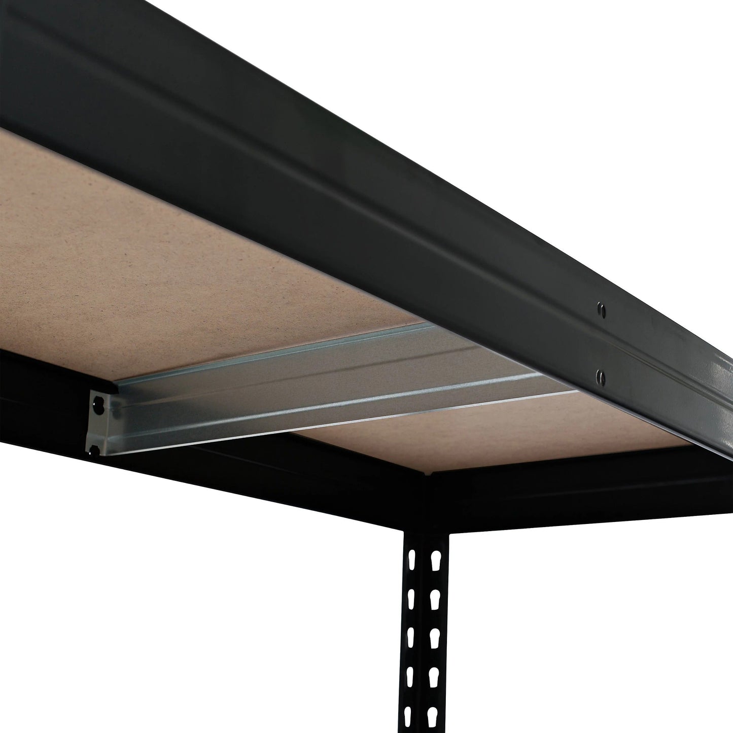 GoodHome Rand Garagenregal aus thermolackiertem Stahl, H. 180 x L. 165,6 x T. 60 cm